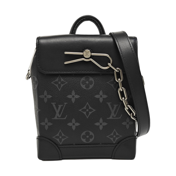 STEAMER Extra Small Monogram Coated Canvas Black