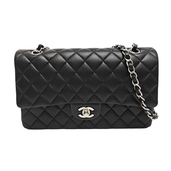 CLASSIC FLAP Medium Quilted Lambskin Black