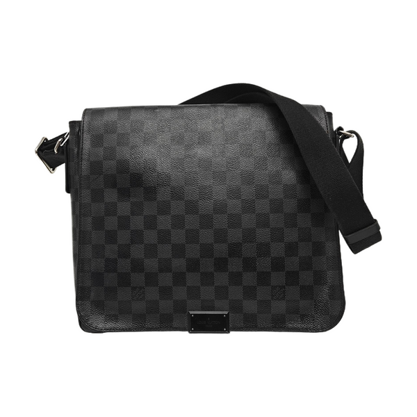 DISTRICT MM Damier Graphite Coated Canvas Gray