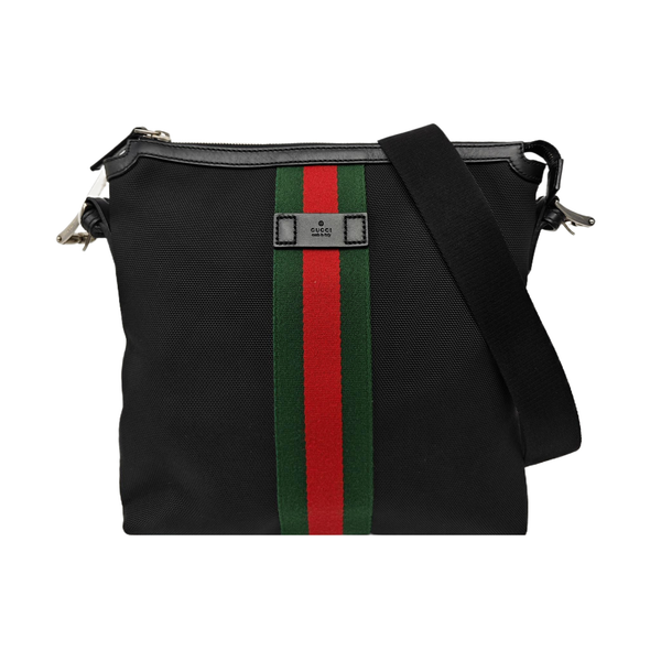 Fabric Shoulder Bag Black