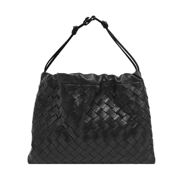 Calfskin Top Handle Bag Black