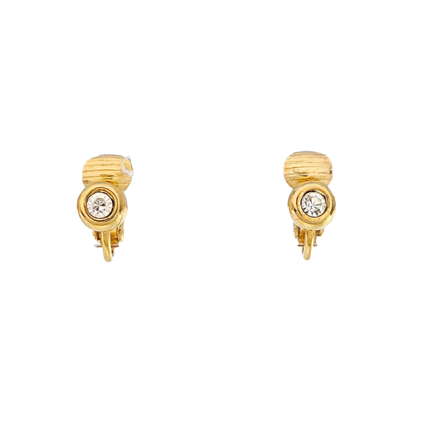 Metal Gold Clip On Earrings