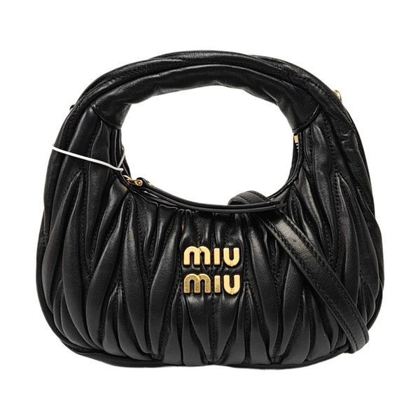 Wander Matelassé Mini Quilted Lambskin Black
