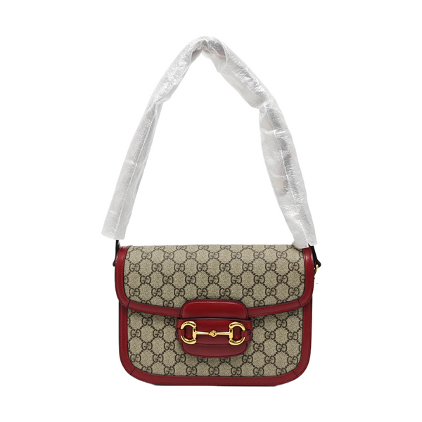 Horsebit 1955 Small Monogram Coated Canvas Beige