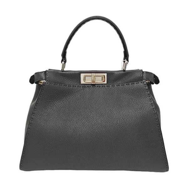 Authenticated pre-owned Peekaboo Medium Calfskin Gray - Tote Bag at Looply