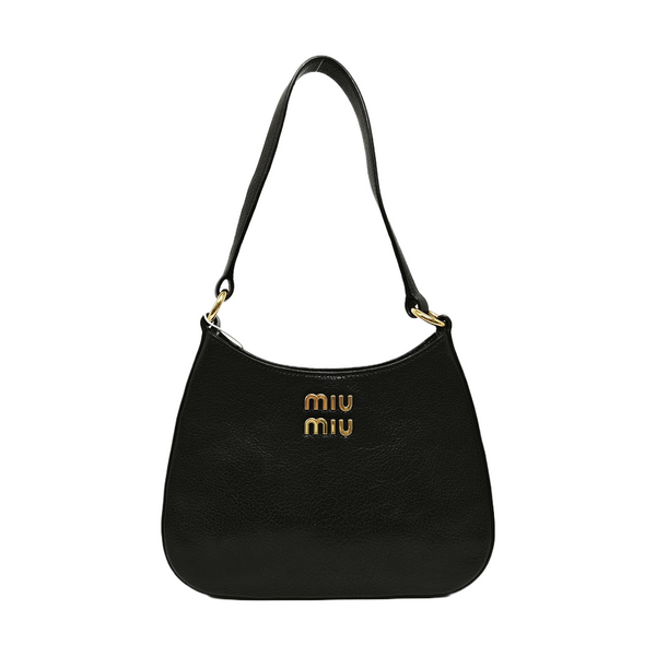 Calfskin Shoulder Bag Black