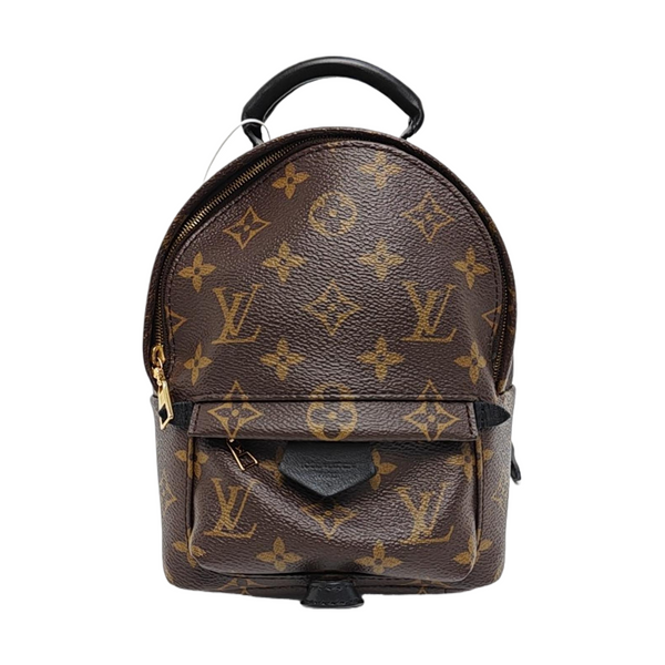 PALM SPRINGS Mini Monogram Coated Canvas Brown