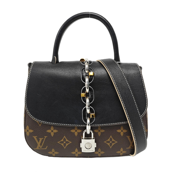 CHAIN IT PM Monogram Coated Canvas Black