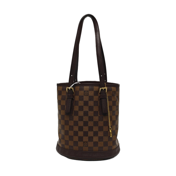 BUCKET PM Damier Ebene Coated Canvas Brown