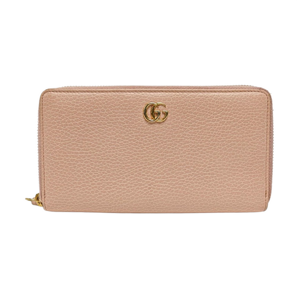 GG Marmont Super Mini Calfskin Pink Wallet