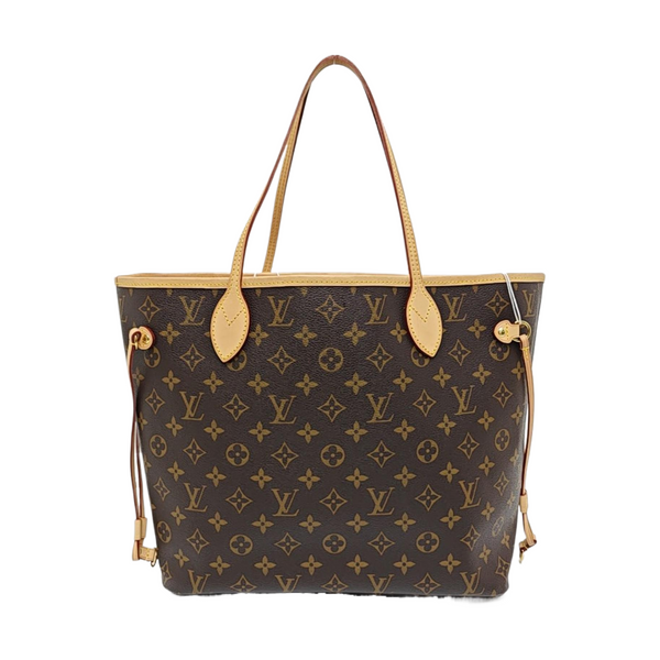 NEVERFULL MM Monogram Coated Canvas Brown