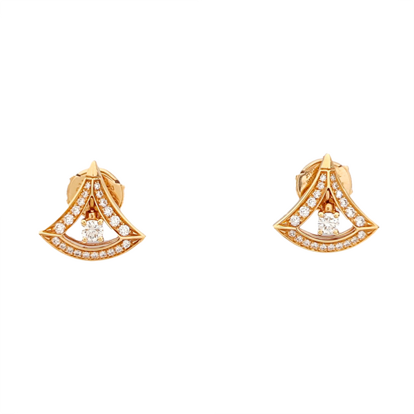 DIVAS' DREAM 18k Rose Gold Stud Earrings