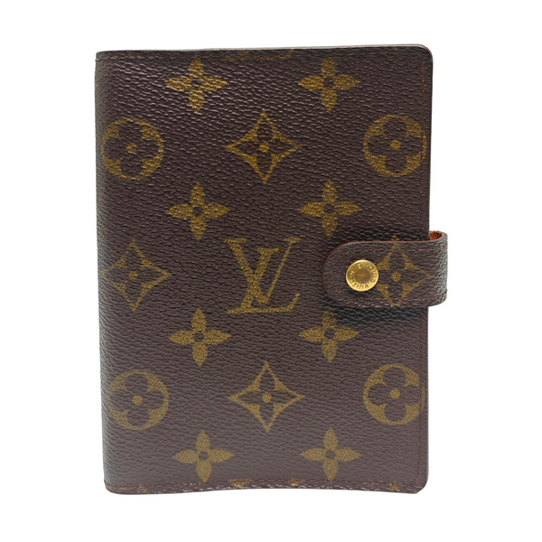 Coated Canvas Notebook Brown