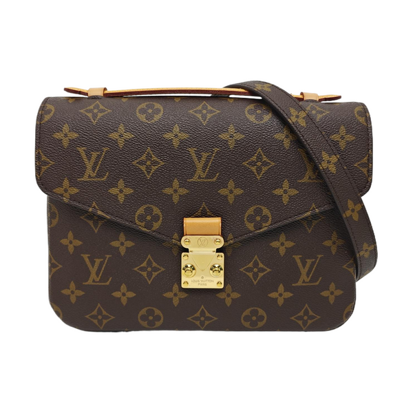 MÉTIS MM Monogram Coated Canvas Brown