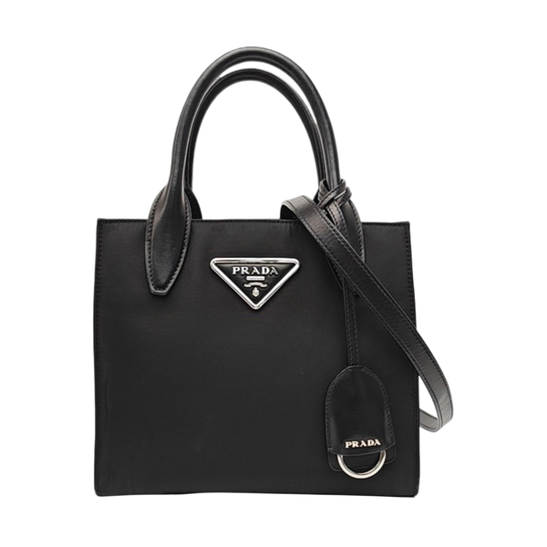 Nylon Shoulder Bag Black