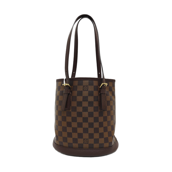 BUCKET PM Damier Ebene Coated Canvas Brown