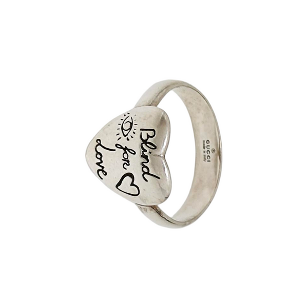Blind For Love 925 Sterling Silver Ring EU 53