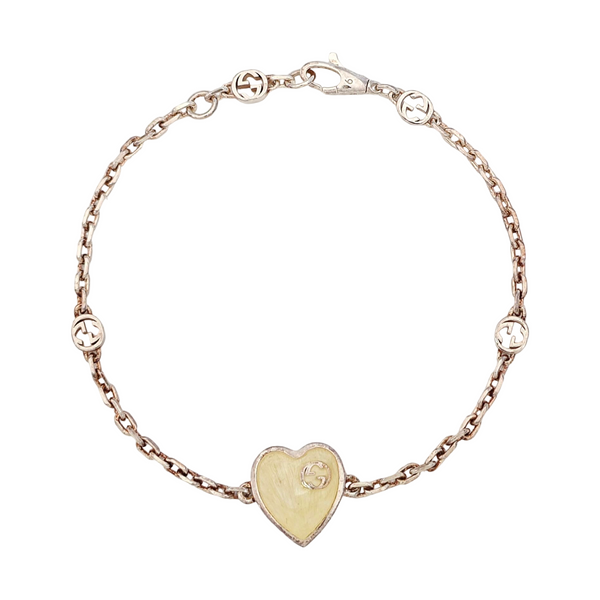 Interlocking G 925 Sterling Silver Bracelet