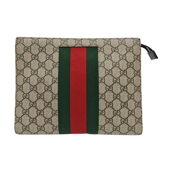 GG Supreme Monogram Coated Canvas Black