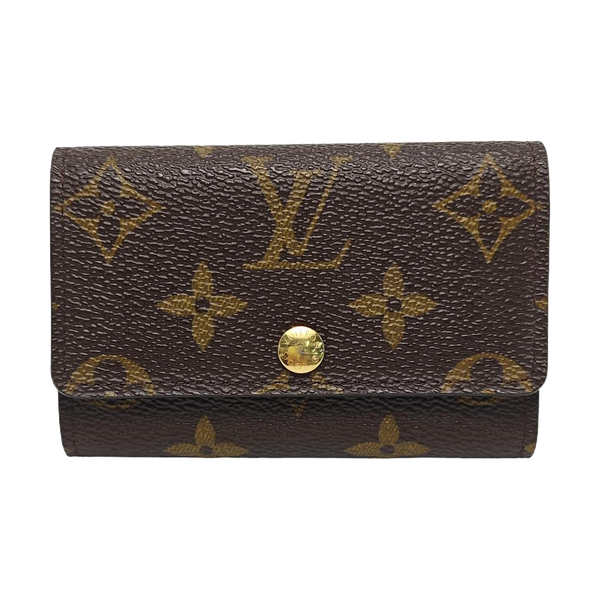 Monogram Coated Canvas Wallet Brown