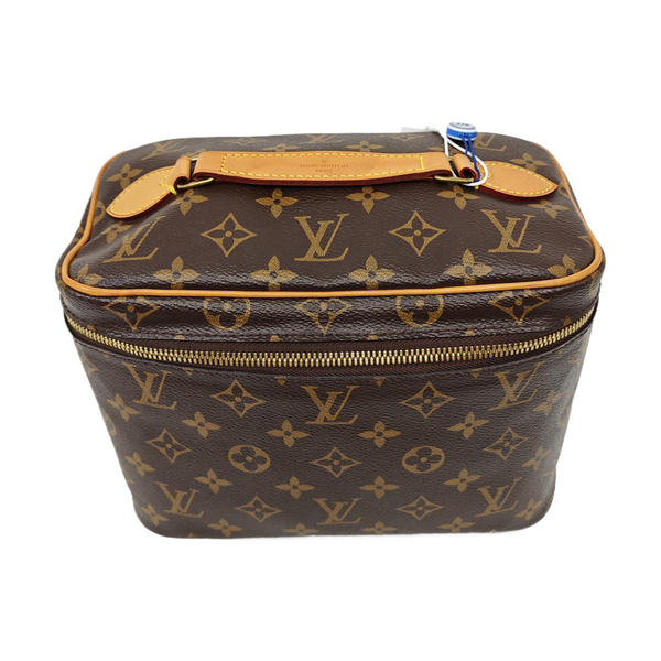 NICE BB Monogram Coated Canvas Brown