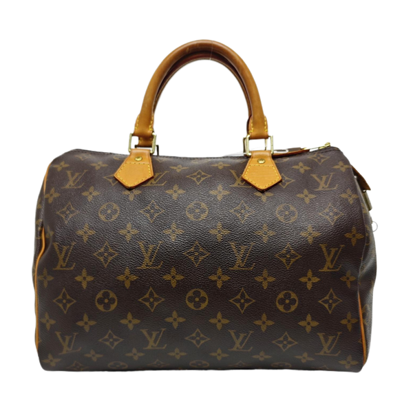 SPEEDY 30 Monogram Coated Canvas Brown