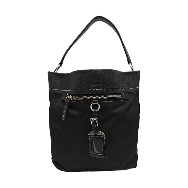 Nylon Bucket Bag Black
