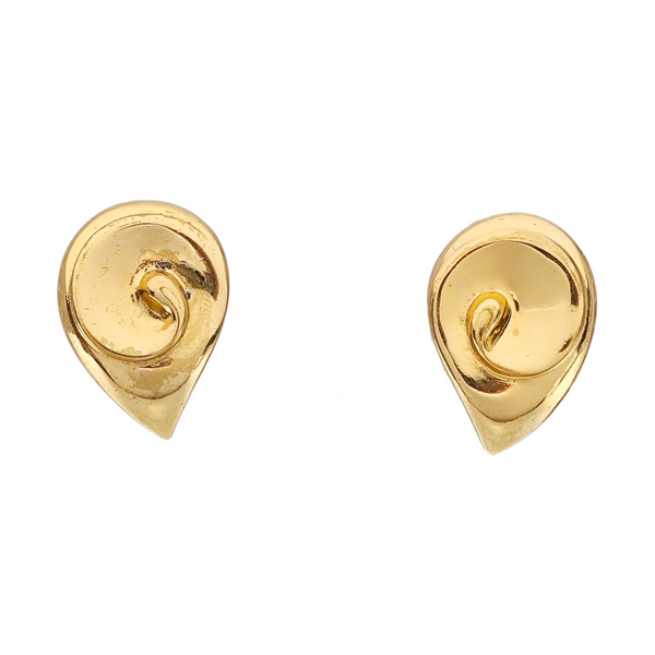 Metal Gold Clip On Earrings