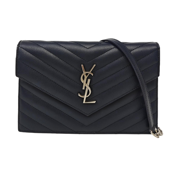 MONOGRAM Chevron Calfskin Blue