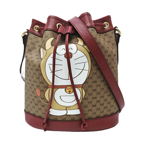 Doraemon X Gucci Small Monogram Coated Canvas Multicolor
