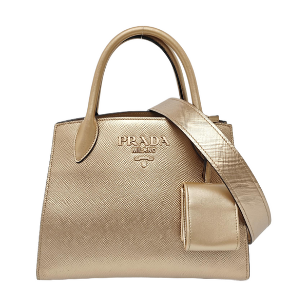 Calfskin Shoulder Bag Beige
