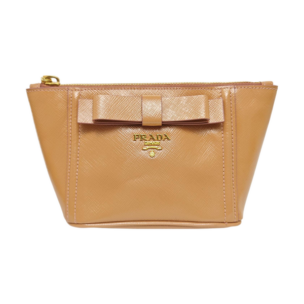 Calfskin Clutch Beige