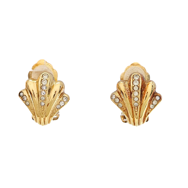 Metal Gold Clip On Earrings