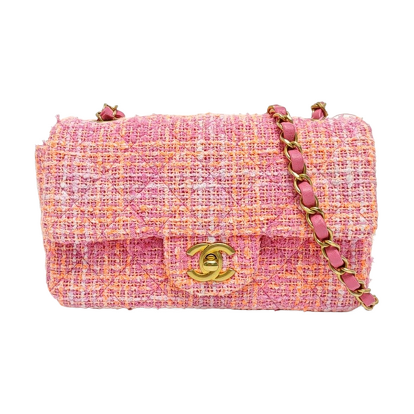 CLASSIC FLAP Mini Quilted Wool Red