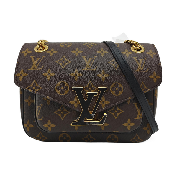 PASSY Monogram Coated Canvas Brown