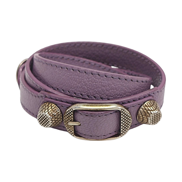 Leather Purple Bangle