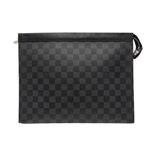 Pochette Voyag GM Damier Graphite Coated Canvas Gray