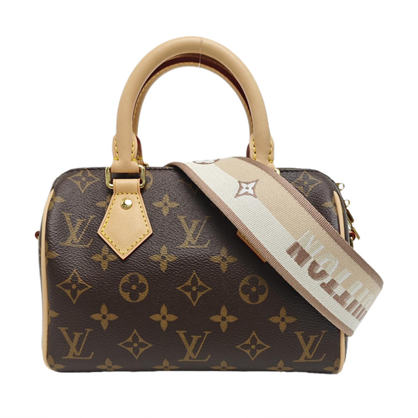 SPEEDY 20 Monogram Coated Canvas Brown