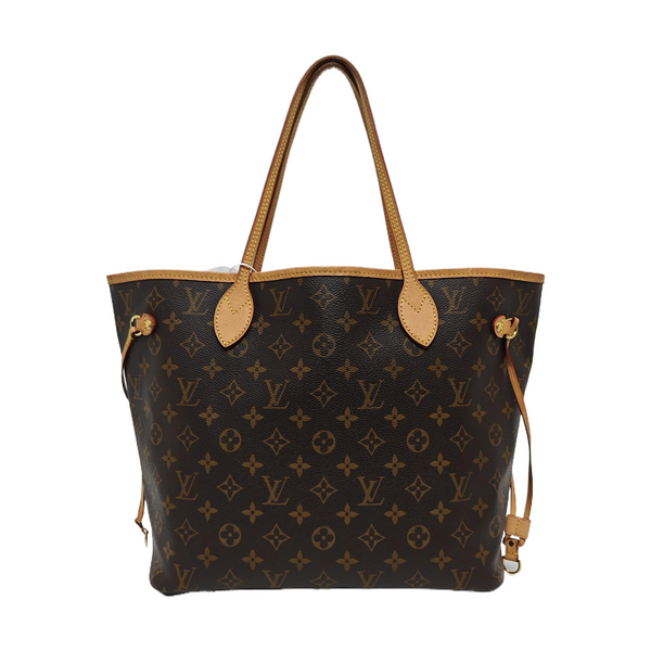 NEVERFULL MM Monogram Coated Canvas Brown