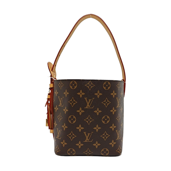 ALL IN BB Monogram Coated Canvas Brown