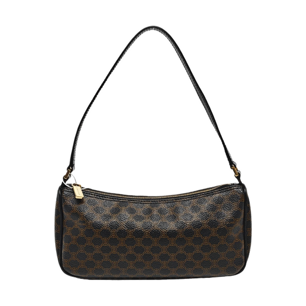 Coated Canvas Top Handle Bag Mini Black