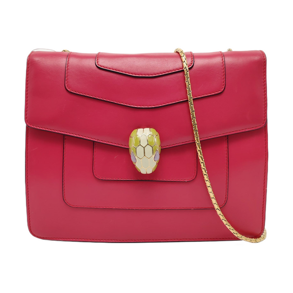 SERPENTI FOREVER Medium Quilted Calfskin Red