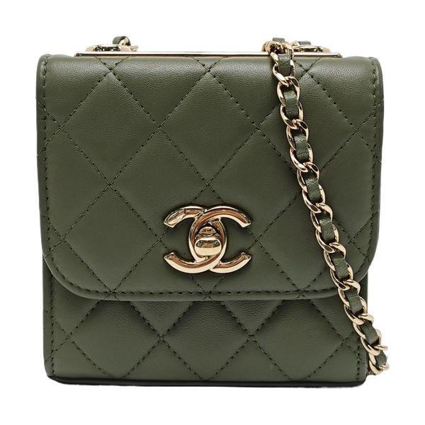 TRENDY CC Piel de cordero acolchada verde