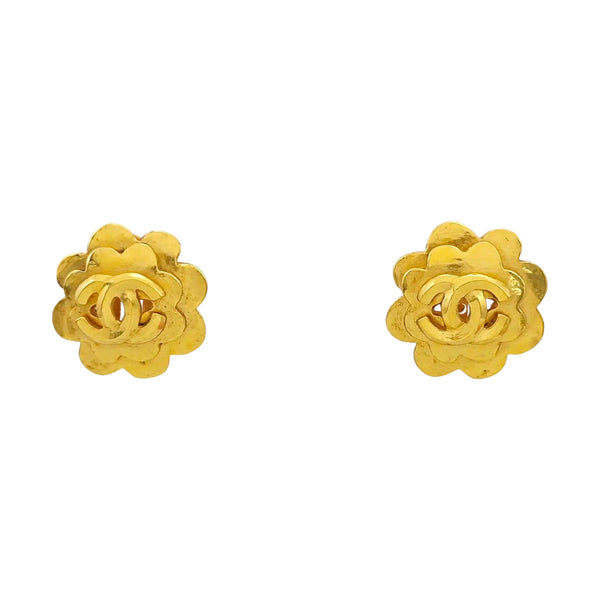 Metal Gold Clip On Earrings