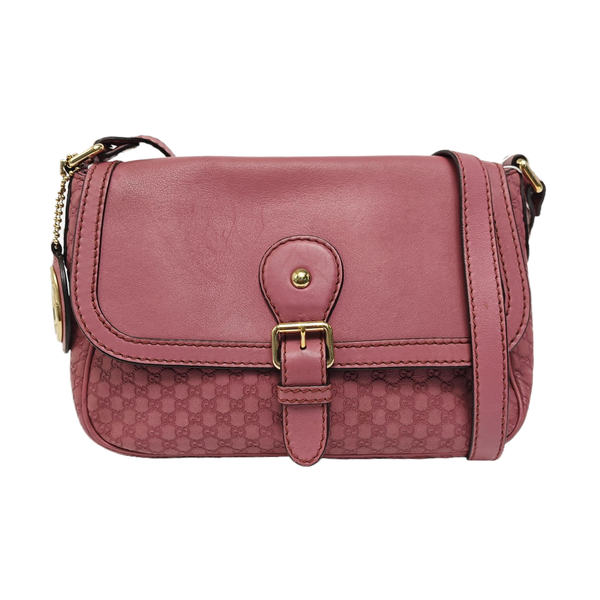 Monogram Calfskin Shoulder Bag Red