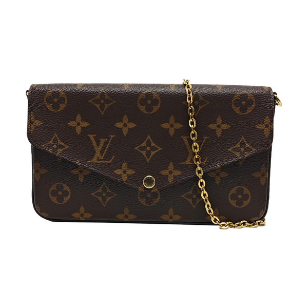 FÉLICIE Monogram Coated Canvas Brown