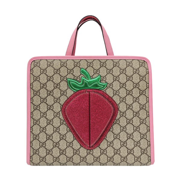 Children’s GG Bucket Monogram Coated Canvas Beige