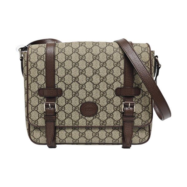 Monogram Coated Canvas Shoulder Bag Brown