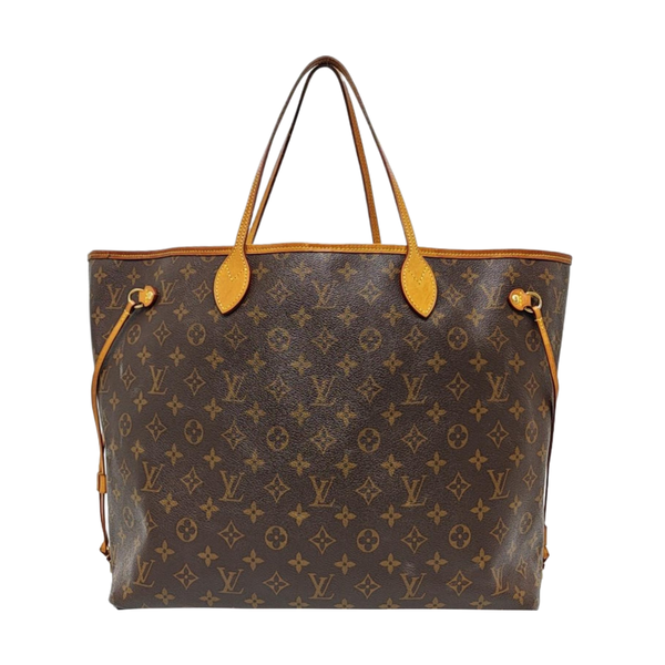 NEVERFULL GM Monogram Coated Canvas Brown