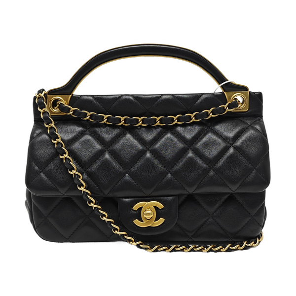 Quilted Lambskin Small Black